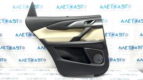Door trim card rear left Mazda CX-9 16- leather, beige, BOSE, with curtain, scratches