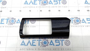 Dashboard cover left Honda Accord 16-17 black gloss, type 2, without air duct