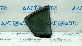 Door glass triangle with seal rear left Honda Accord 13-17 petrol, green tint, scratches
