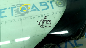 Door glass triangle rear left VW Jetta 11-18 USA scratches, broken fastener