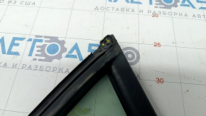 Door glass triangle rear left VW Jetta 11-18 USA scratches, broken fastener