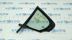 Door glass triangle rear right VW Jetta 11-18 USA scratches, broken fastener