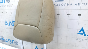 Headrest front left Jeep Cherokee KL 14-18 beige leather, dry cleanable, dented