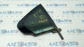 Door glass triangle rear right VW Jetta 11-18 USA scratches, broken fastener