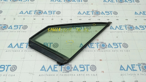 Door glass triangle with seal front left Subaru Forester 14-18 SJ green tint, scratches