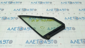 Door glass triangle with seal front left Subaru Forester 14-18 SJ green tint, scratches