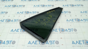 Door glass triangle with seal rear right Subaru Outback 15-19 green tint, scratches