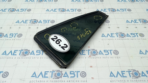 Door glass triangle with seal rear right Subaru Outback 10-14 green tint