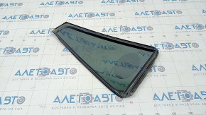 Door glass triangle with seal rear right Subaru Outback 10-14 green tint
