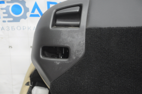 Back row of seats 2nd row Tesla Model S 12-15 pre-restored, beige leather, tears, bumps on leather, scuffed