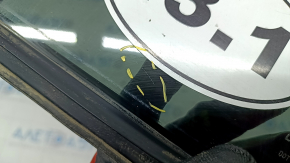 Door glass triangle with seal rear left Subaru Outback 10-14 tinted, scratches