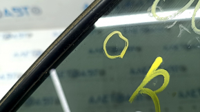 Door glass triangle with seal rear left Subaru Outback 10-14 tinted, scratches