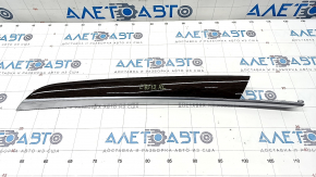 Molding door trim card rear left BMW X5 E70 07-13 wood, scratches