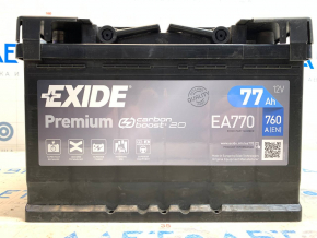 Battery 12v DODGE DURANGO 11- 3.6 77Ah 780A Euro +-Reverse EXIDE