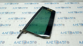 Door glass triangle rear left VW Tiguan 09-17 green tint, scratch, broken fastener