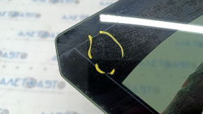 Door glass triangle rear right BMW X5 E70 07-13 tinted, without seal, scratches