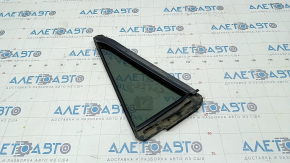 Door glass triangle with seal rear right Mazda CX-5 13-16 green tint, scratches