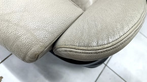 Driver's seat BMW X5 E70 07-13 without airbag, type 2, electric and memory, leather, with knee support, beige, worn, dry-cleanable