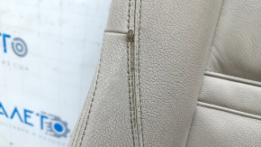 Driver's seat BMW X5 E70 07-13 without airbag, type 2, electric and memory, leather, with knee support, beige, worn, dry-cleanable