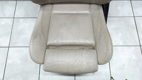 Driver's seat BMW X5 E70 07-13 without airbag, type 2, electric and memory, leather, with knee support, beige, worn, dry-cleanable
