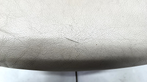 Passenger seat BMW X5 E70 07-13 without airbag, type 2, electric, leather, beige, with knee support, worn, scratch, for cleaning