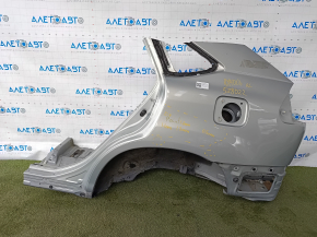Quarter wing rear left Lexus RX300 RX330 RX350 RX400h 04-09 silver 6T1, painted, putty 0.4-1.3mm, pokes