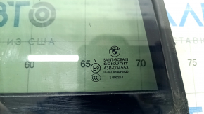 Door glass triangle rear right BMW X5 E70 07-13 tinted, frame broken