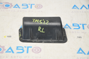 Left trunk lid handle Tesla Model S 12-20 black, broken fasteners, bumps