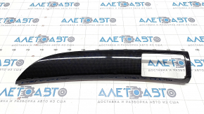 Dashboard cover right Honda Accord 16-17 black gloss, without air duct, type 2