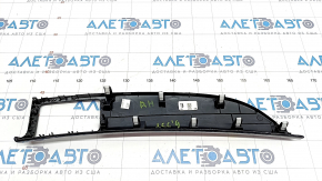 Dashboard cover right Honda Accord 16-17 black gloss, without air duct, type 2