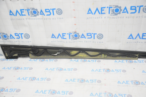 Roof trim right Tesla Model S 12-20 gloss, black, plugs on the edge, scratches, torn seal