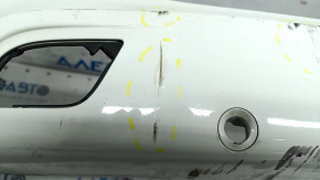 Bare front bumper BMW X5 E70 11-13 M sport, rest, for parking sensors, white, scratches, dented