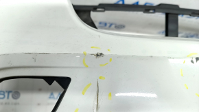Bare front bumper BMW X5 E70 11-13 M sport, rest, for parking sensors, white, scratches, dented