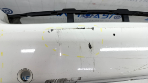 Bare front bumper BMW X5 E70 11-13 M sport, rest, for parking sensors, white, scratches, dented