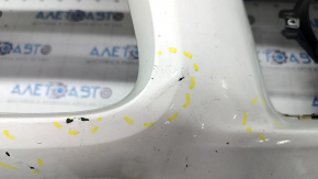 Bare front bumper BMW X5 E70 11-13 M sport, rest, for parking sensors, white, scratches, dented