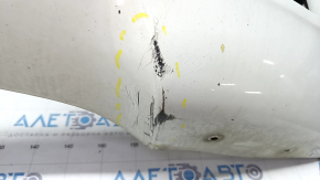 Bare front bumper BMW X5 E70 11-13 M sport, rest, for parking sensors, white, scratches, dented