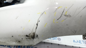 Bare front bumper BMW X5 E70 11-13 M sport, rest, for parking sensors, white, scratches, dented