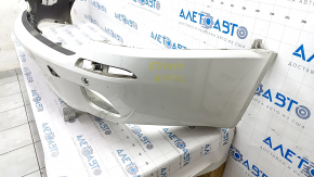 Bare rear bumper BMW X5 E70 11-13 rest for parking sensors, M style, white scratches, dents, torn