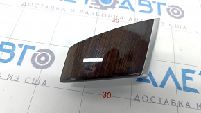 Front panel trim left BMW X5 E70 07-13 dark wood, scratches