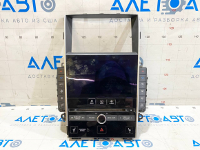 Control panel Infiniti Q50 14-16 under seat heating, scratches, dust under the screen