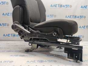 Passenger seat Dodge Journey 11-17 without airbag, fur, cloth black, scratches, without side pad