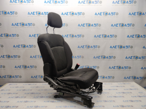 Passenger seat Dodge Journey 11-17 without airbag, fur, cloth black, scratches, without side pad