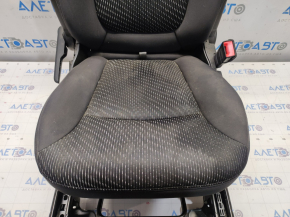 Passenger seat Dodge Journey 11-17 without airbag, fur, cloth black, scratches, without side pad