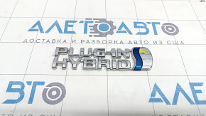 Emblem inscription "PLUG-IN HYBRID" wing left Toyota Prius 50 Prime 17-22