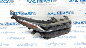 Front right headlight complete Toyota Prius 50 Prime 17-19 LED with seal and upper mount, sand