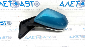 Side mirror left Toyota Prius 50 Prime 17-20 5 pins, heated, blue, scratches