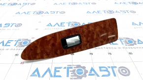 Rear left window lift control trim Toyota Avalon 05-12 wood grain