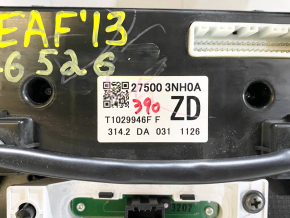 Climate control control of Nissan Leaf 13-17 with frame, with monitor control, with air duct, scratches
