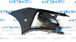 Front bare bumper left Toyota Prius 50 Prime 17-22 without parking sensors, blue 791, scratches, dented