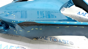 Front bare bumper left Toyota Prius 50 Prime 17-22 without parking sensors, blue 791, scratches, dented